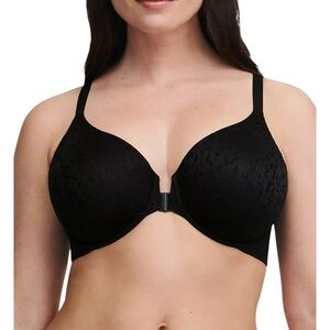 Chantelle Norah Comfort Front Close Underwire Bra Black 36DDDD